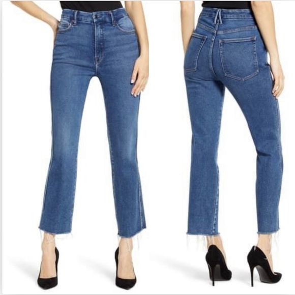 NEW GOOD AMERICAN Good Curve High Waist Straight - Picture 1 of 6